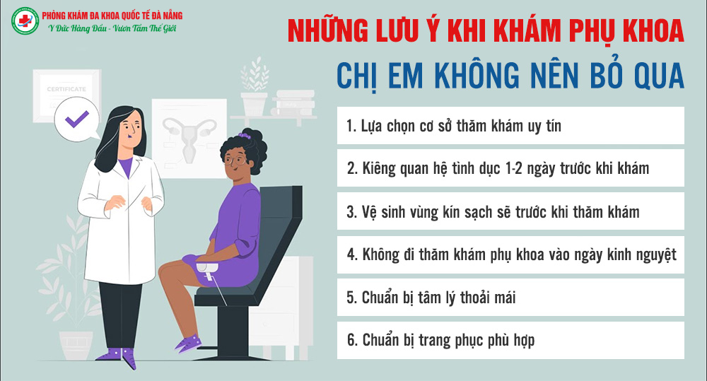 lưu ý khi đi khám phụ khoa