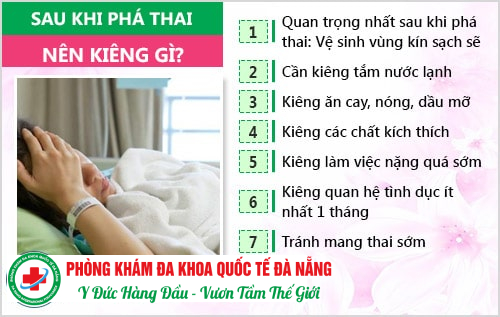 sau khi phá thai nên kiêng gì